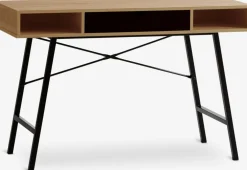 ABBETVEDBureau ABBETVED 48x120 coloris chêne naturel/noir