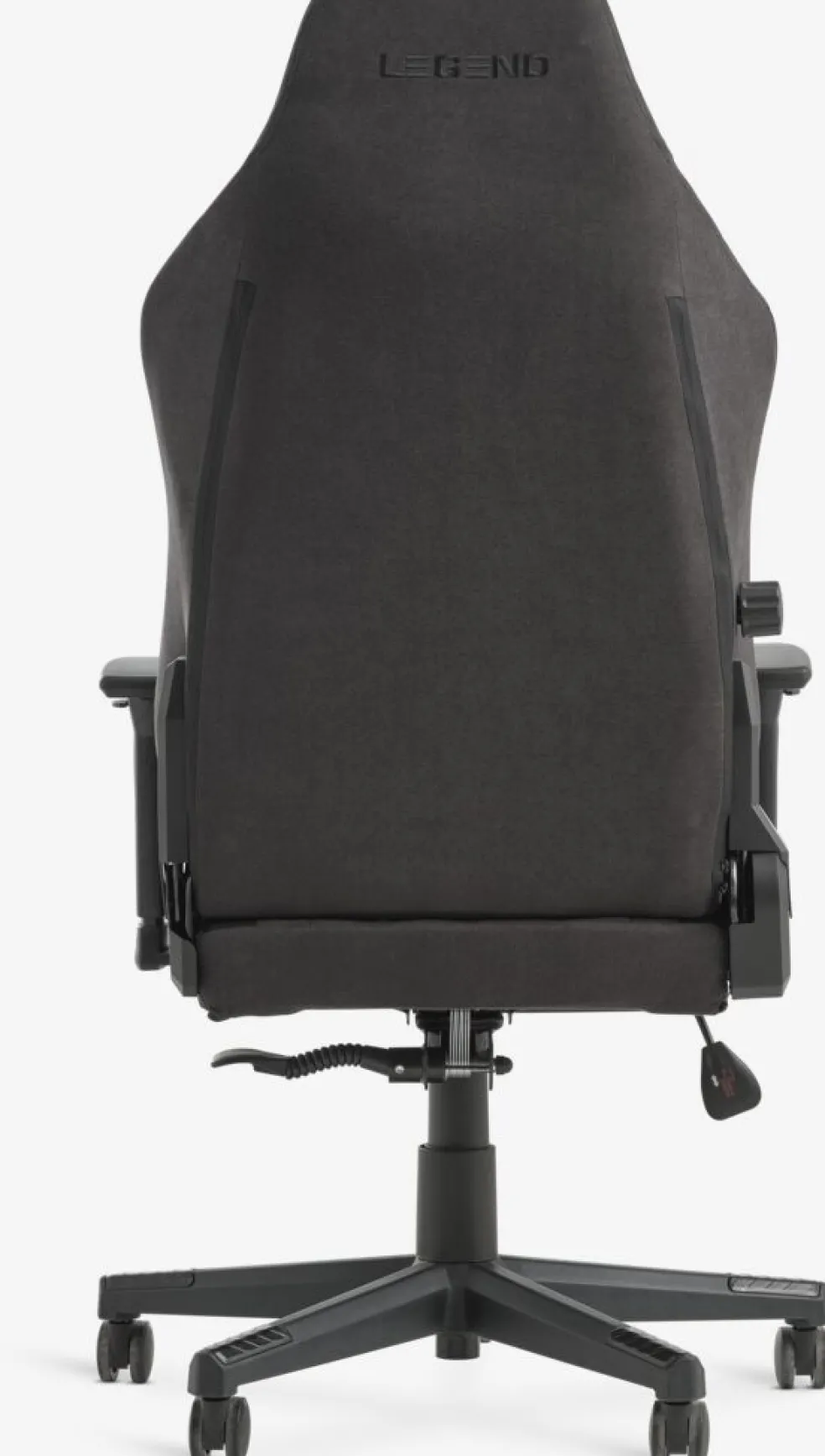 ABILDAAChaise gaming ABILDAA tissu gris anthracite