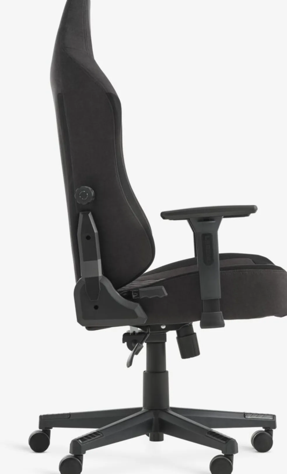 ABILDAAChaise gaming ABILDAA tissu gris anthracite