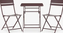 ABORGEnsemble bistrot ABORG l60xL60 aubergine