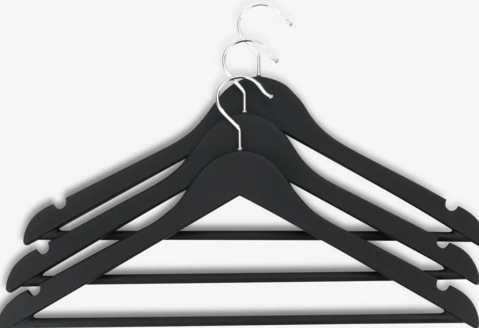 ABSALONCintres ABSALON L44cm 3pcs/pqt noir