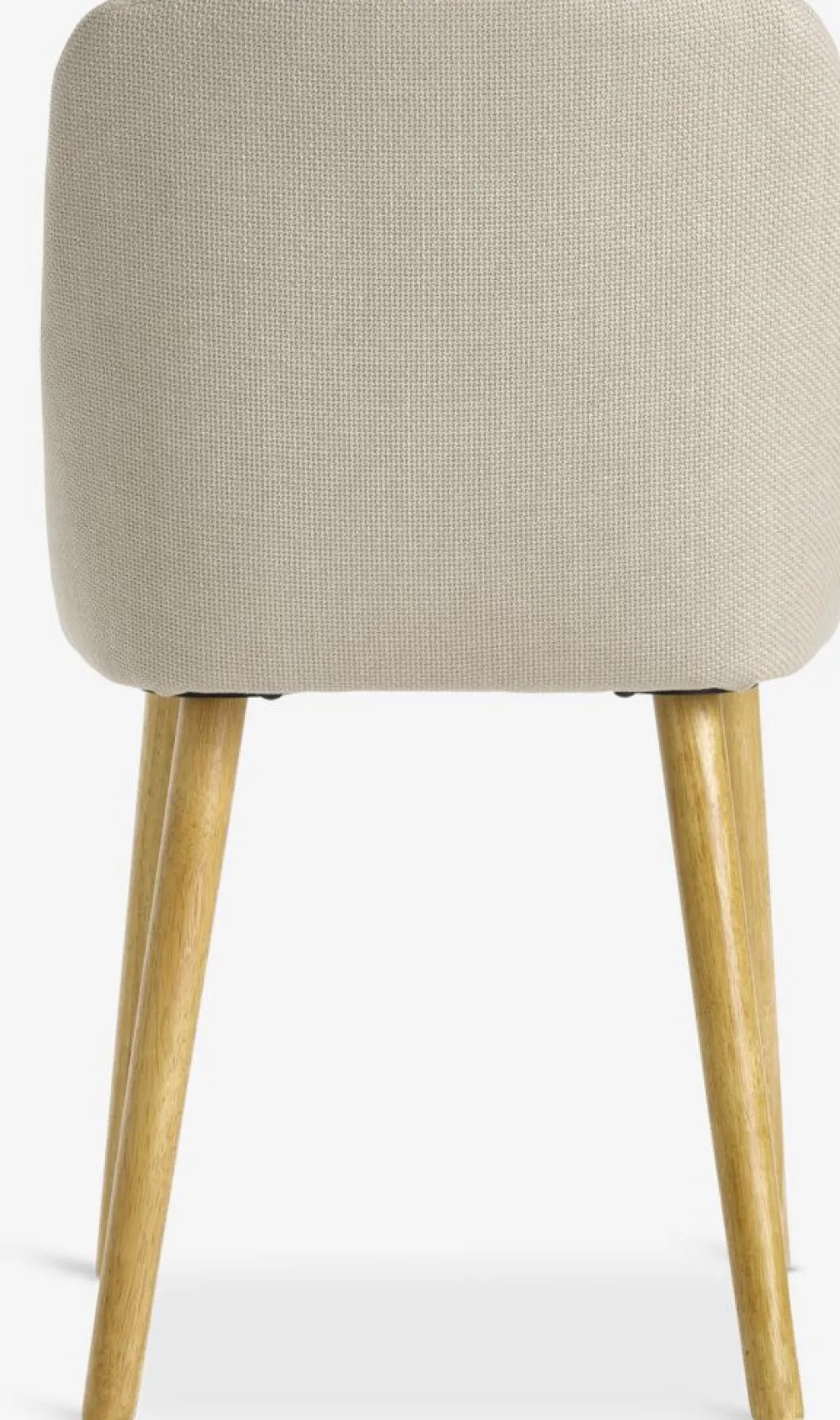 ADSLEVChaise ADSLEV sans accoudoir beige/coloris chêne naturel