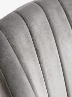 ADSLEVChaise ADSLEV velours gris/naturel