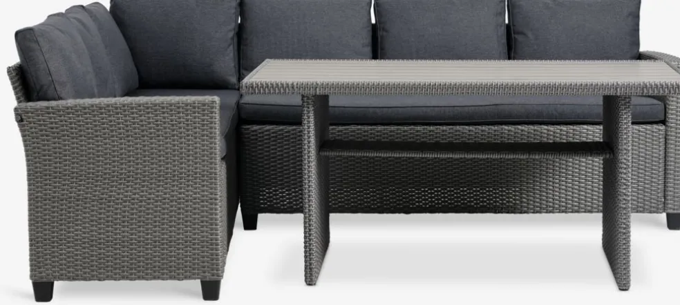 AGERMOSEEnsemble lounge AGERMOSE 6 personnes gris