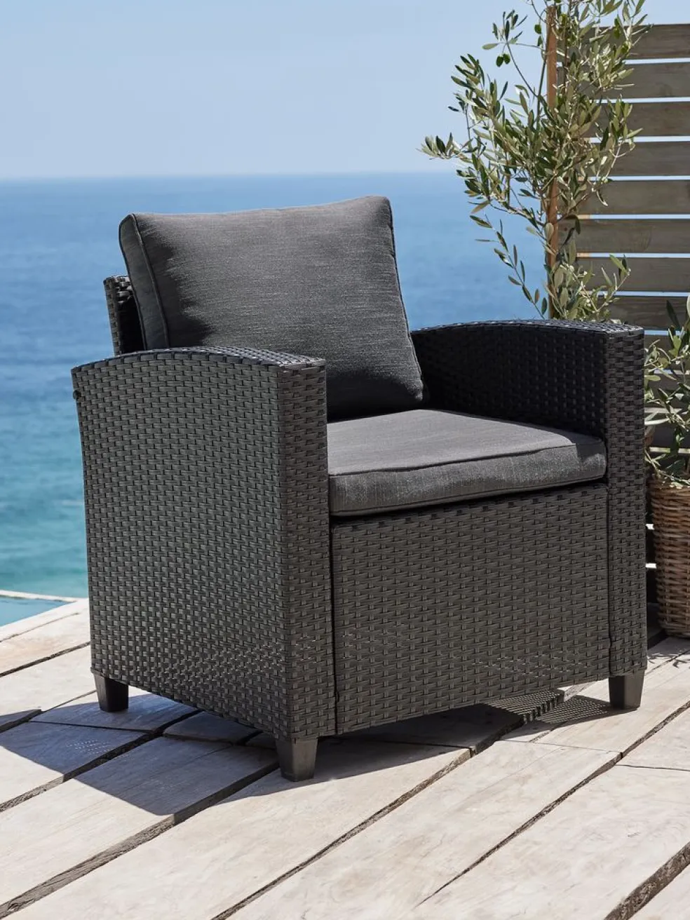 AGERMOSEFauteuil lounge AGERMOSE noir