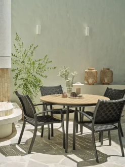 AKTIVEN + GLOMFJORDAKTIVEN L118/168 table naturel + 4 GLOMFJORD chaises