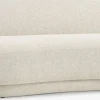 ANDRUPCanapé ANDRUP 3 places ovale tissu beige