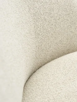 ANDRUPCanapé ANDRUP 3 places ovale tissu beige