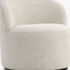 ANDRUPFauteuil lounge ANDRUP pivotant tissu beige