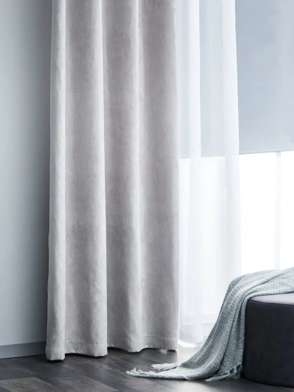 ANTENRideau ANTEN 1x140x300 gris clair