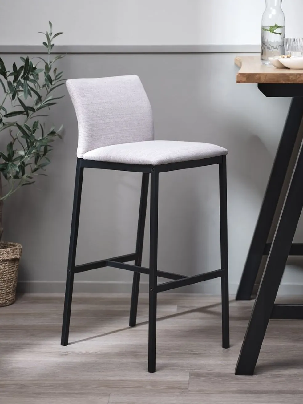 ARNUMChaise de bar ARNUM beige/noir
