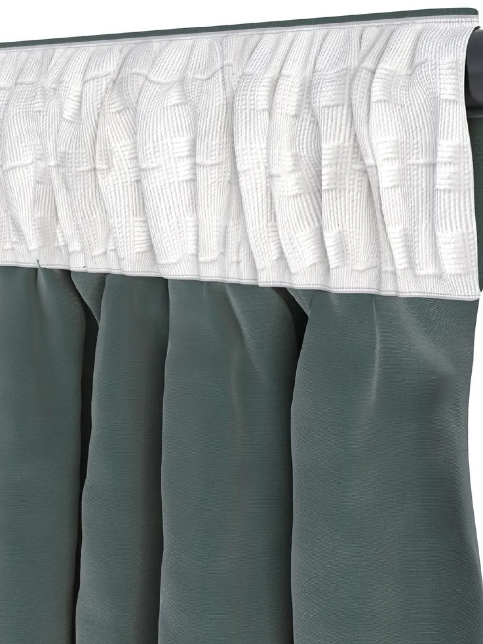 AUSTRARideau AUSTRA 1x140x300 velours vert