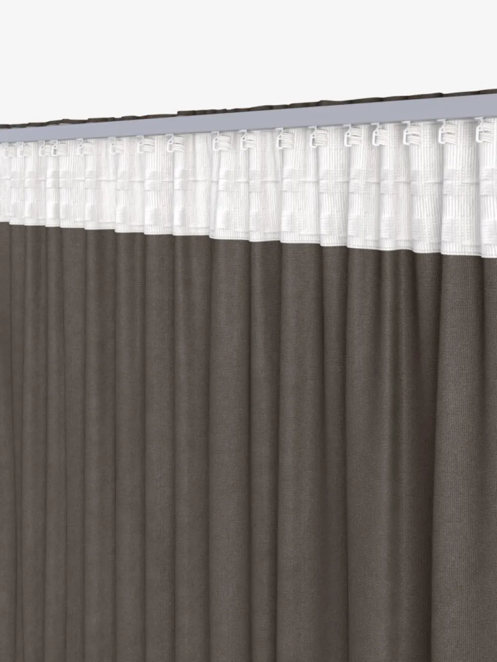 AUSTRARideau AUSTRA 1x140x300 velours brun