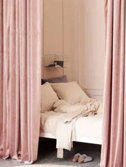 AUSTRARideau AUSTRA 1x140x300 velours rose