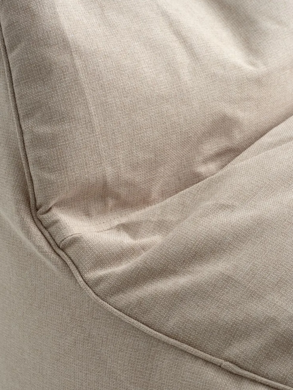 BANDHOLMPouf poire BANDHOLM 75x100x90 tissu beige