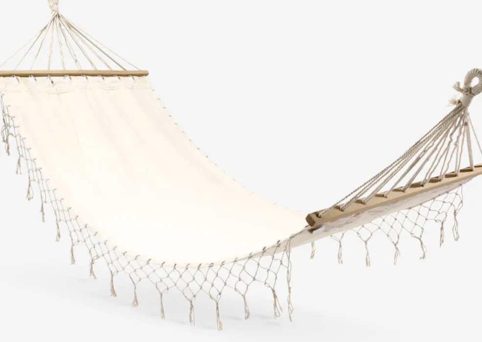 BERGFINKHamac BERGFINK l80xL200 blanc cassé