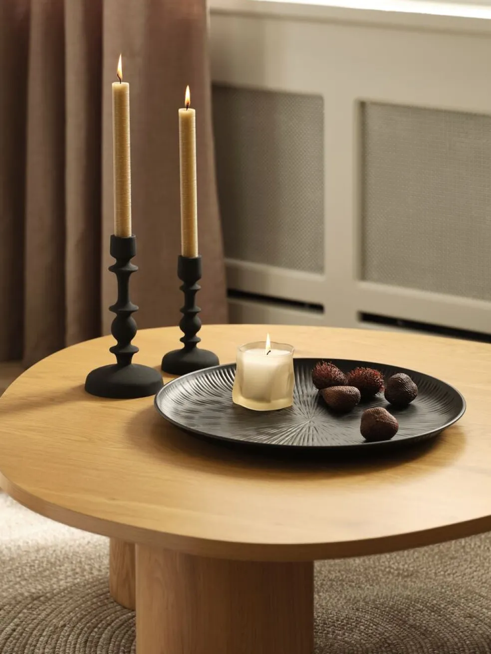 BERTELBougie pour chandelier BERTEL H22cm amande 2pcs/pqt