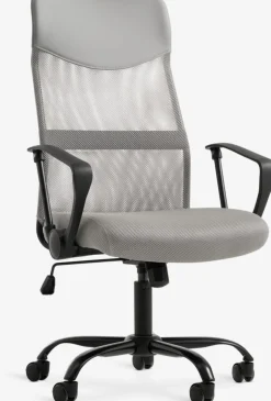 BILLUMFauteuil de bureau BILLUM maille gris/noir
