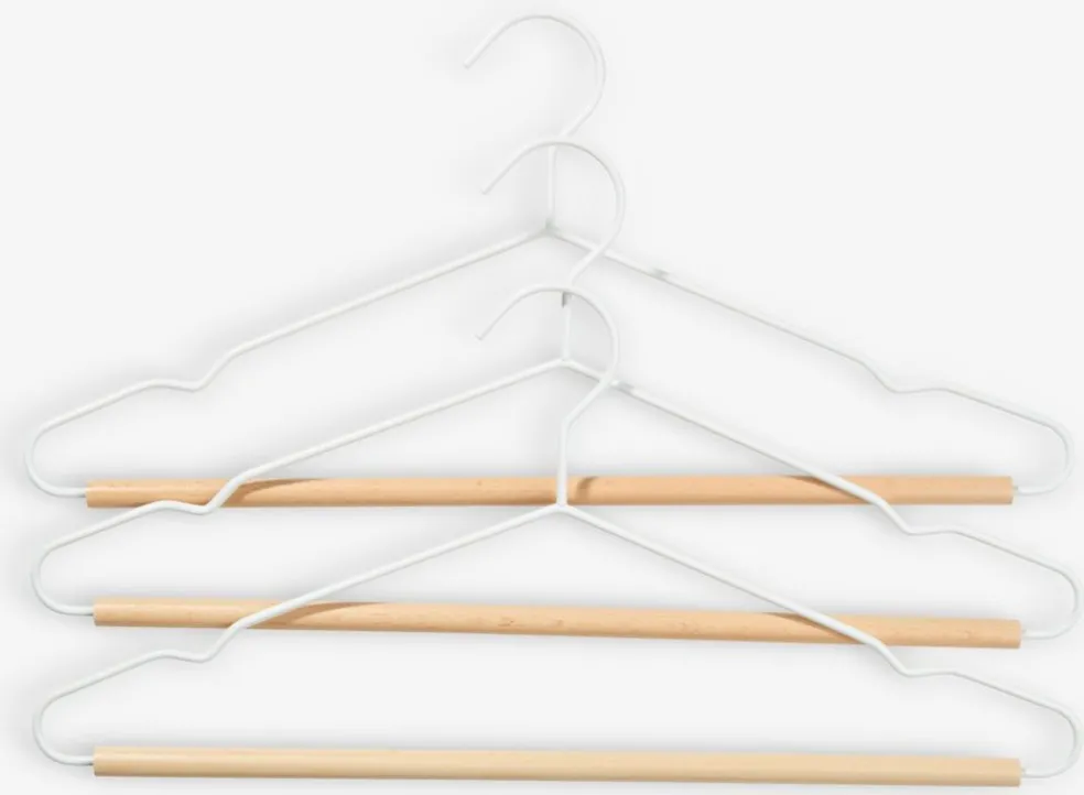 BOCintres BO L42cm 3pcs/pqt blanc