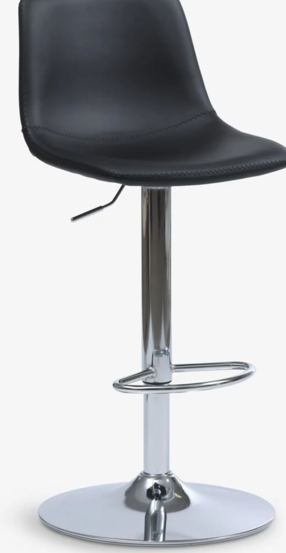 BROAGERChaise de bar BROAGER noir/chrome