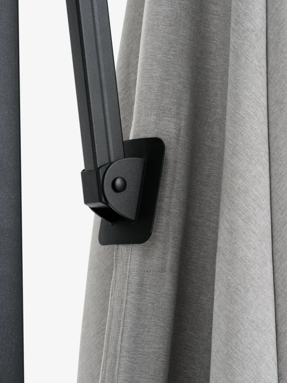 BUBERGParasol déporté BUBERG l300xL300 gris clair