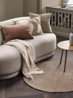 BUESTARRTapis BUESTARR Ø120 naturel/gris