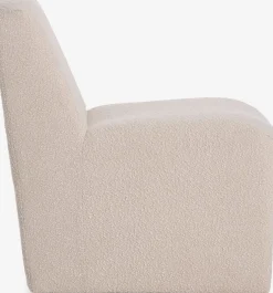 BULLERUPFauteuil lounge BULLERUP tissu teddy blanc cassé