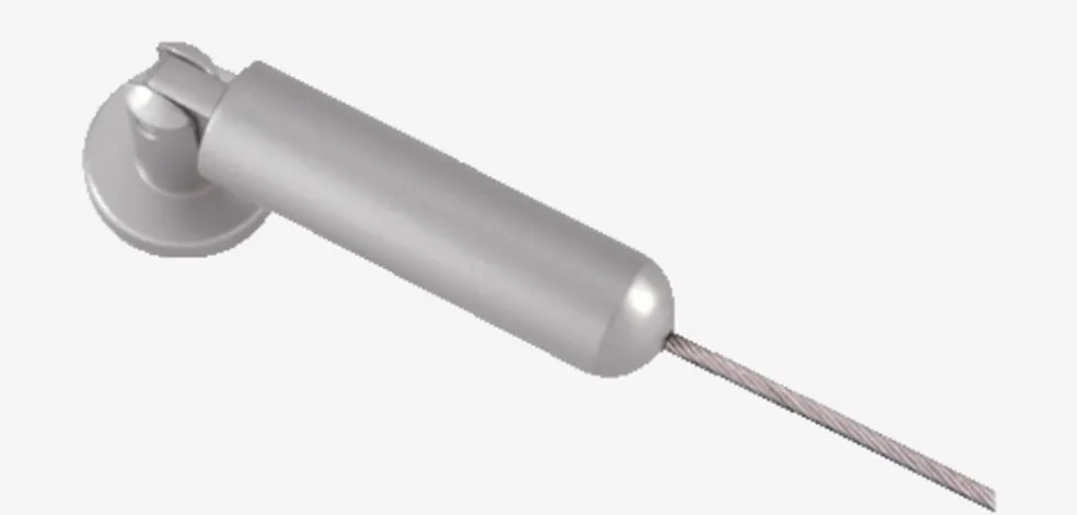 Câble de rideau 500cm argenté