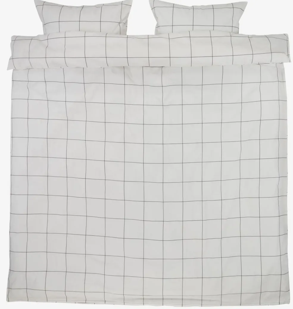 CRISTABasicParure de lit CRISTA 200x220 blanc/noir