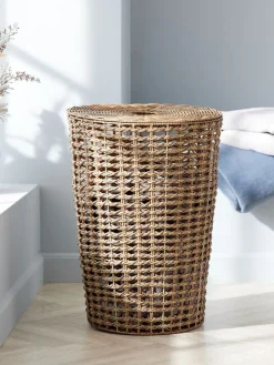 CURTPanier à linge CURT Ø40xH55cm a/couvercle