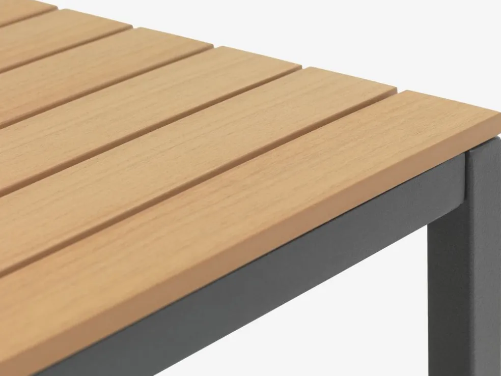 DAGSVAD + VANTOREDAGSVAD L190 table naturel + 4 VANTORE chaises sable foncé