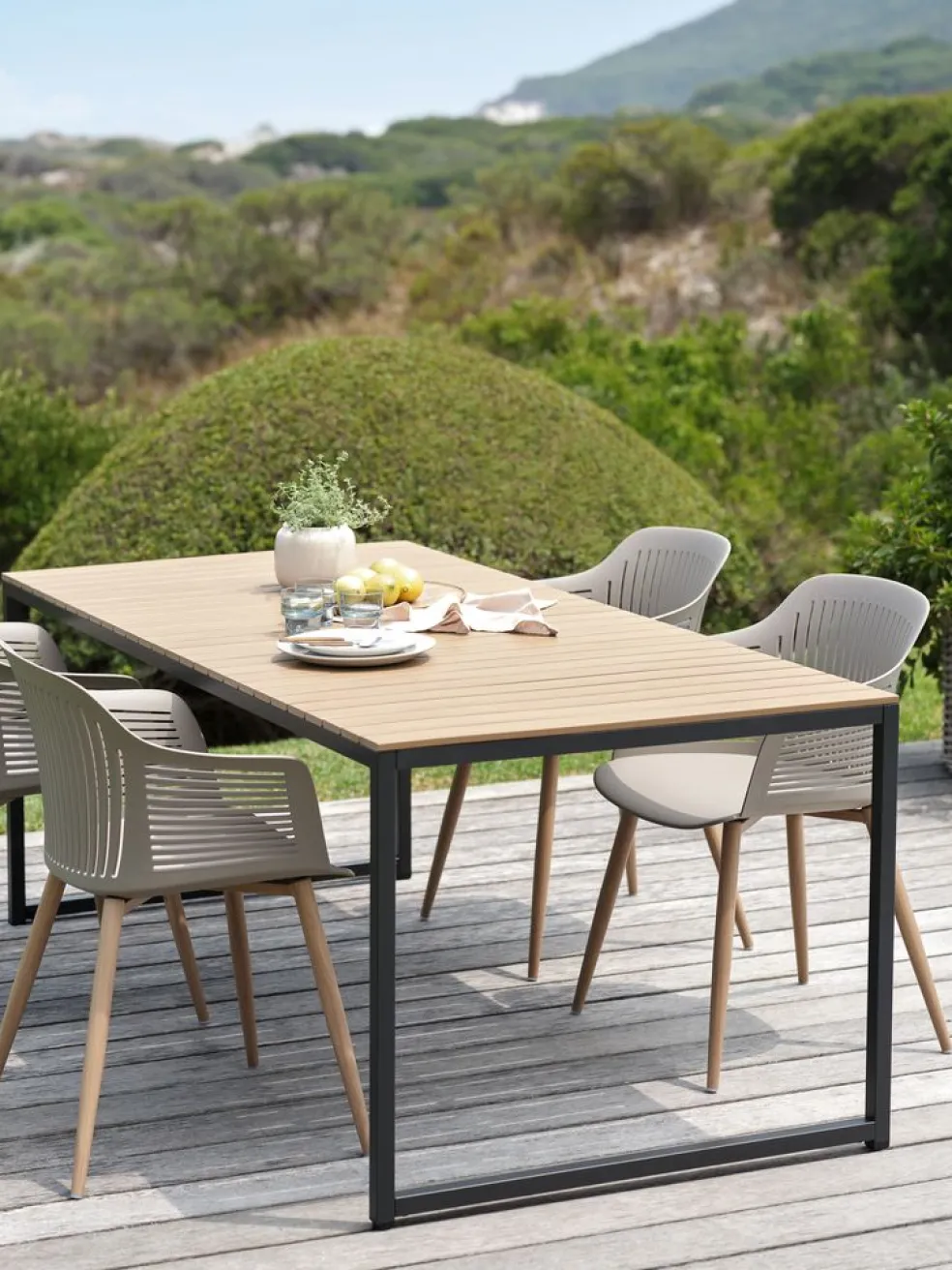 DAGSVADTable de jardin DAGSVAD l90xL190 naturel