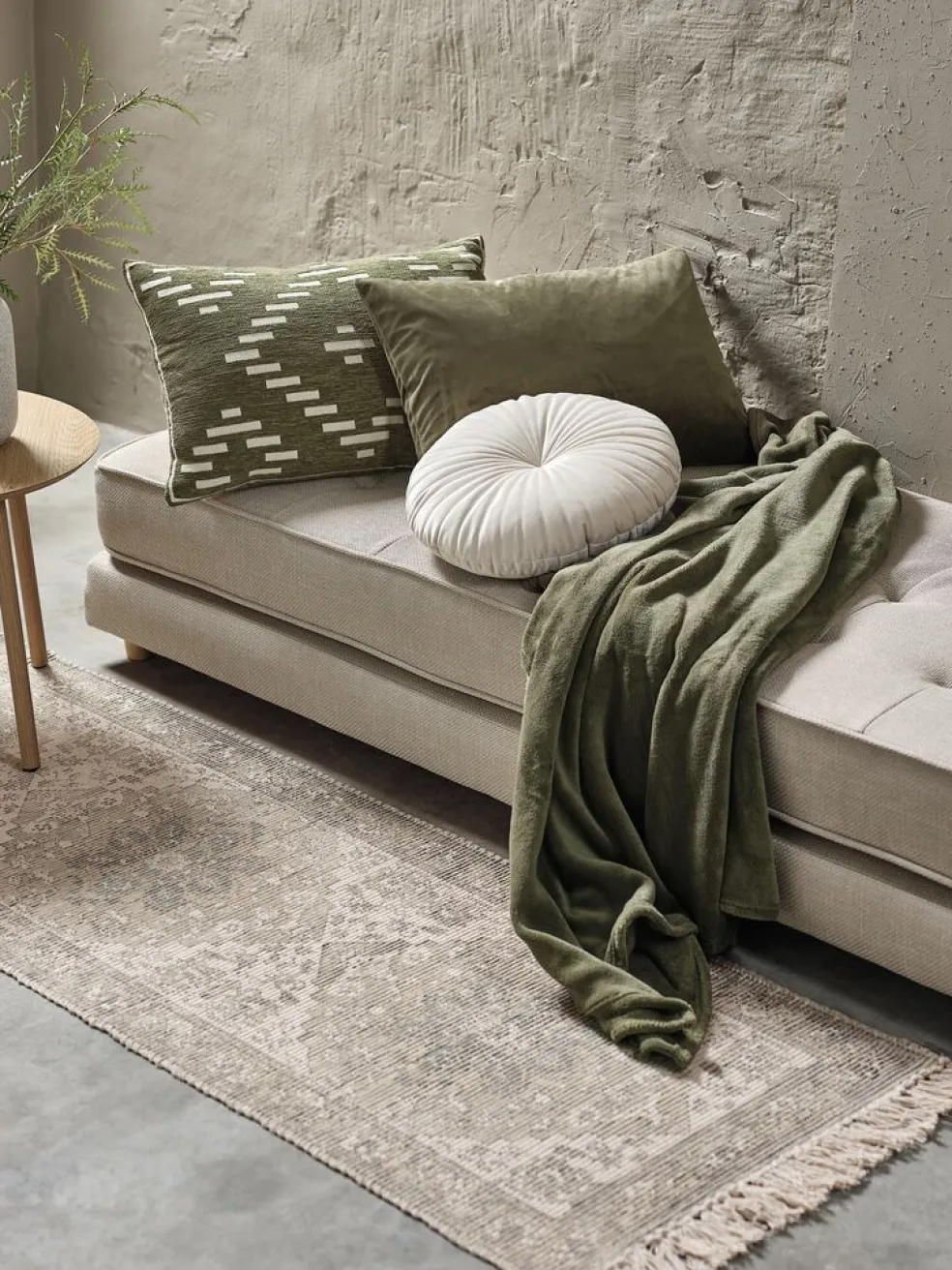 DRAGEHODEPlaid en polaire DRAGEHODE 140x200 olive foncé