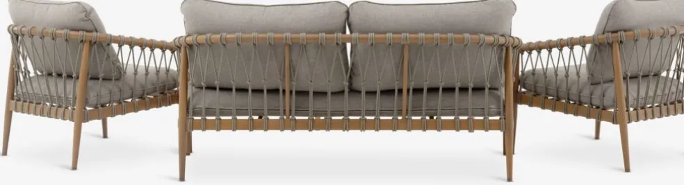 DRUMMEHOLMEnsemble lounge DRUMMEHOLM 5 personnes naturel