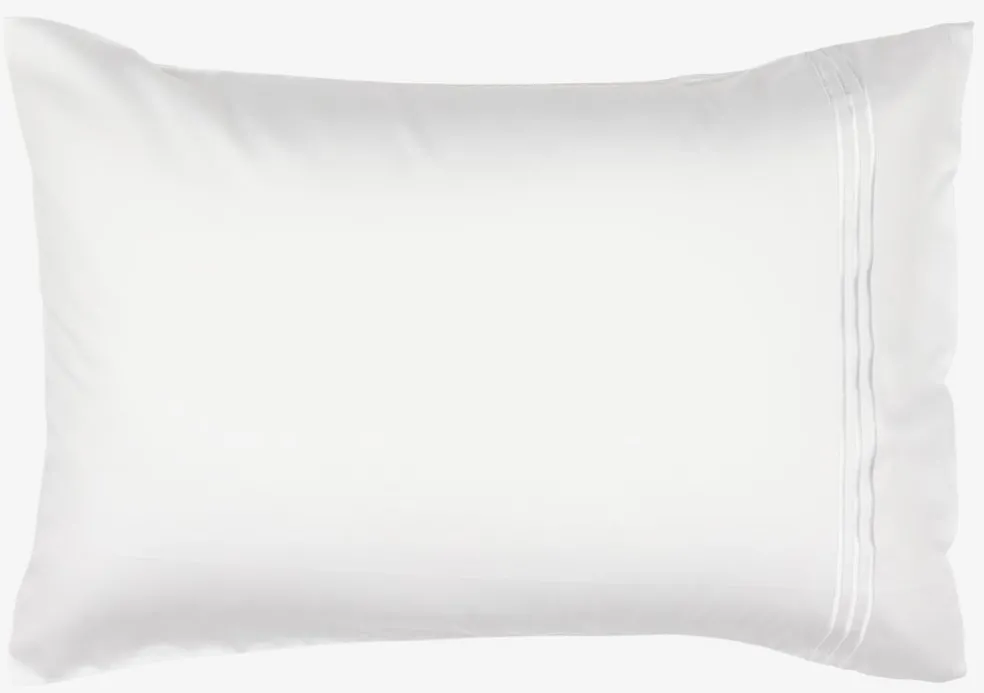 EAGoldTaie d'oreiller satin EA 50x70/75 blanc