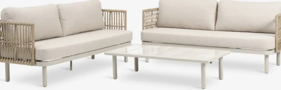 EJLBYEnsemble lounge EJLBY 5 personnes beige