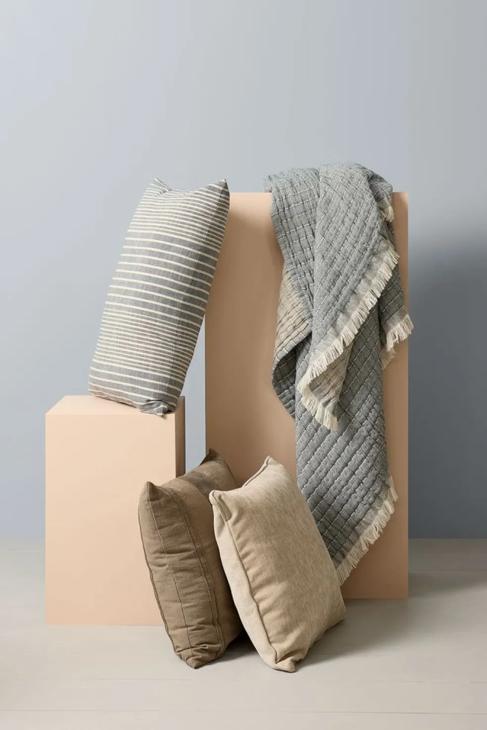 ENEPlaid ENE 130x170 bleu/beige