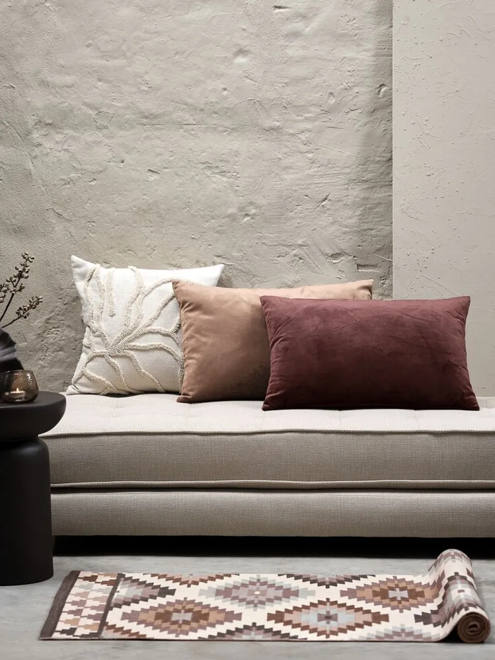 ERTEVIKKEHousse de coussin ERTEVIKKE 40x60 brun clair