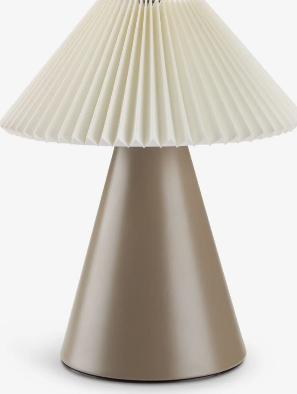 ESMUNDLampe à piles ESMUND Ø17xH20cm brun/blanc a/minuterie