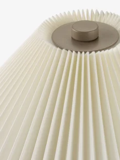 ESMUNDLampe à piles ESMUND Ø17xH20cm brun/blanc a/minuterie