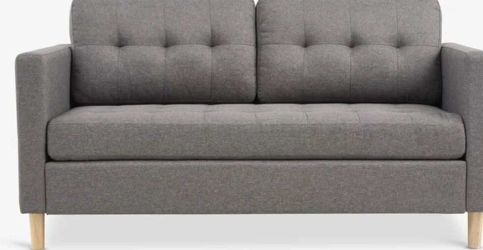 FALSLEVCanapé FALSLEV 2 places tissu gris