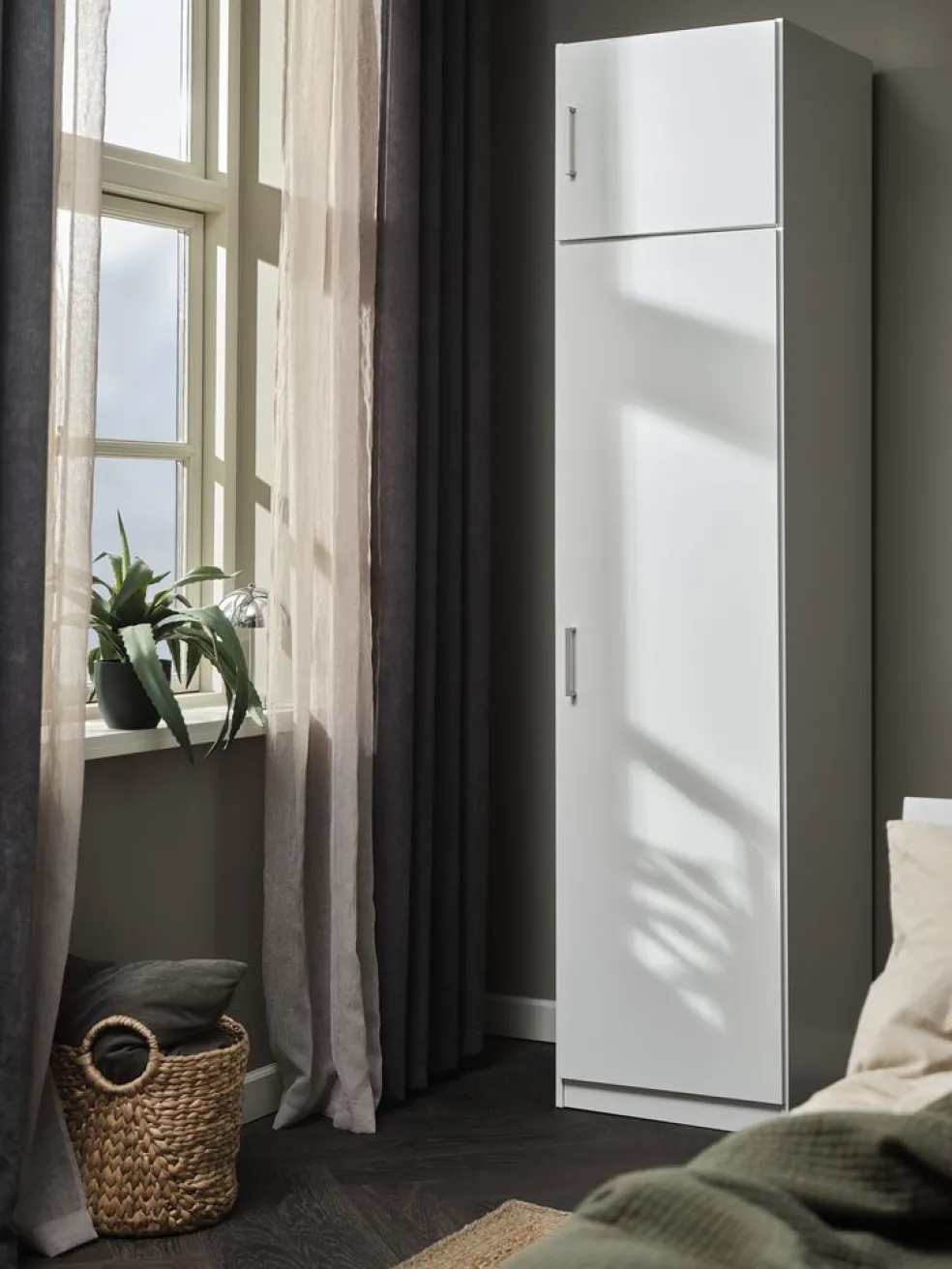 FANDRUPArmoire FANDRUP 50x176 1 porte blanc