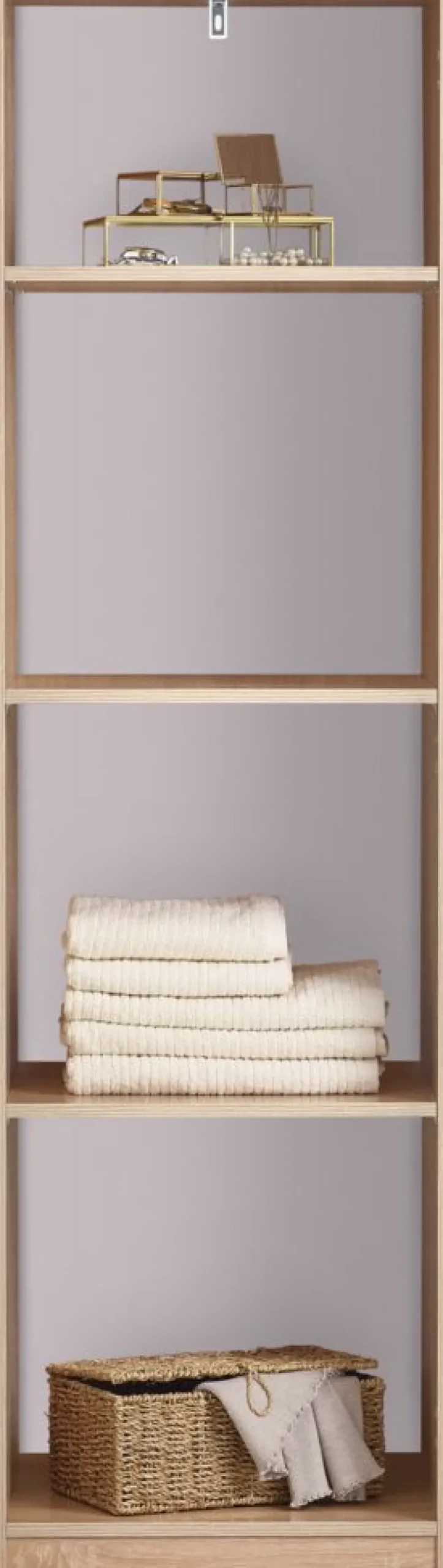 FANDRUPArmoire FANDRUP 50x176 1 porte coloris chêne clair
