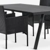 FAUSING + AIDTFAUSING L220 table + 4 AIDT chaises noir
