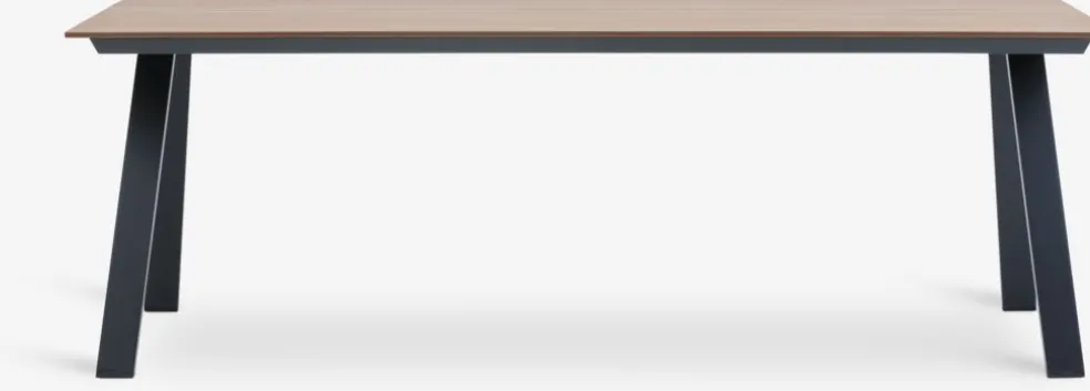FAUSING + BREDSTENFAUSING L220 table naturel + 4 BREDSTEN chaises noir