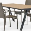 FAUSING + GUDHJEMFAUSING L220 table + 4 GUDHJEM chaises naturel