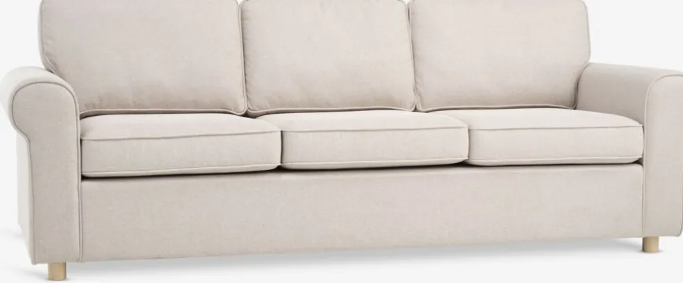 FERRITSLEVCanapé FERRITSLEV 3 places tissu beige