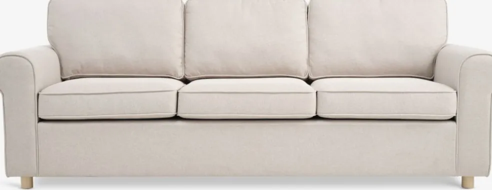 FERRITSLEVCanapé FERRITSLEV 3 places tissu beige