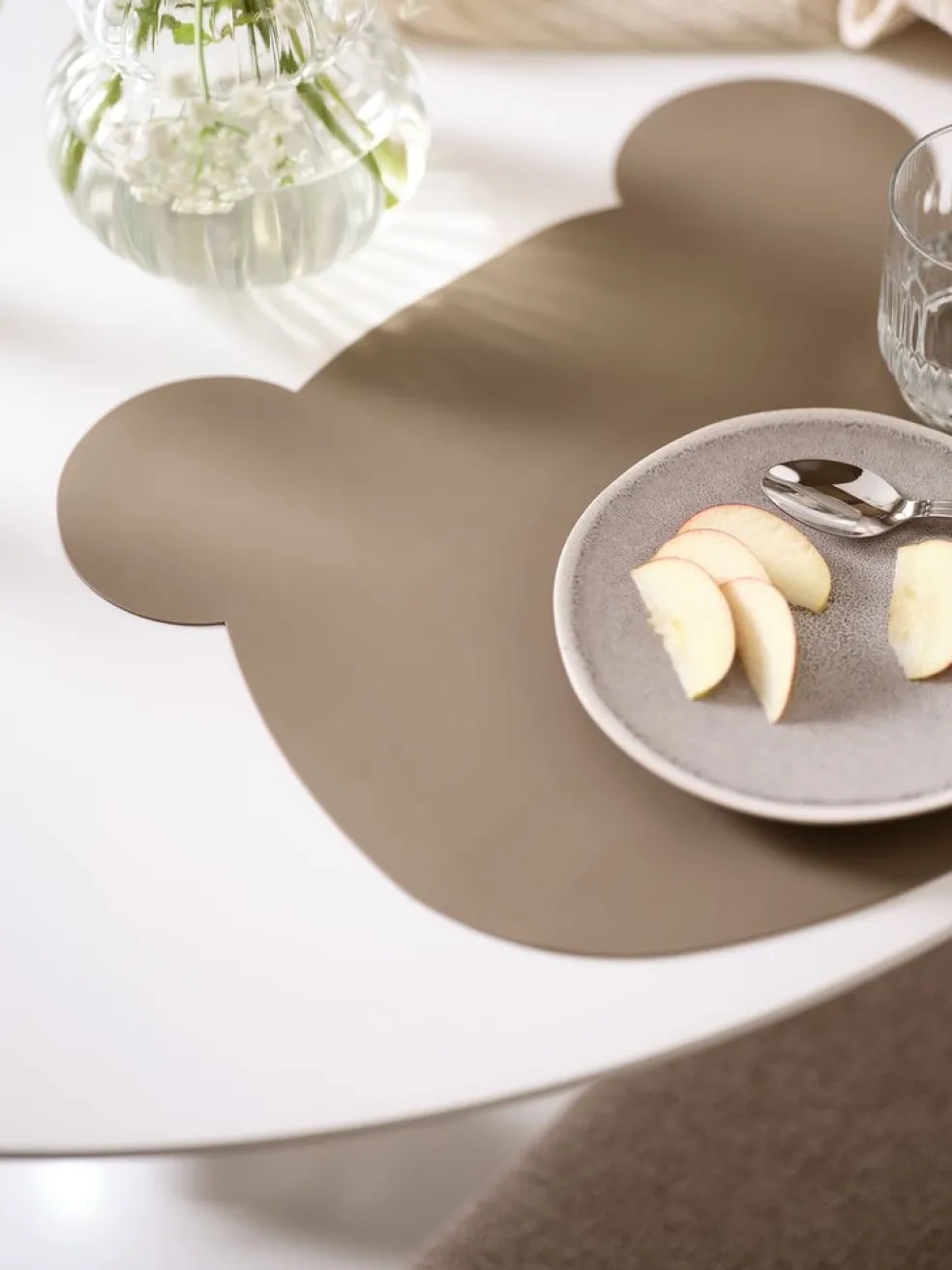 FLOTGRASSet de table FLOTGRAS 34x37 sable foncé