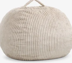 FOULUMPouf poire FOULUM 109x80x109 tissu velours côtelé beige